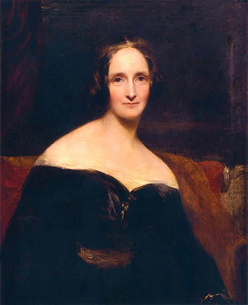 Retrato de Mary Shelley