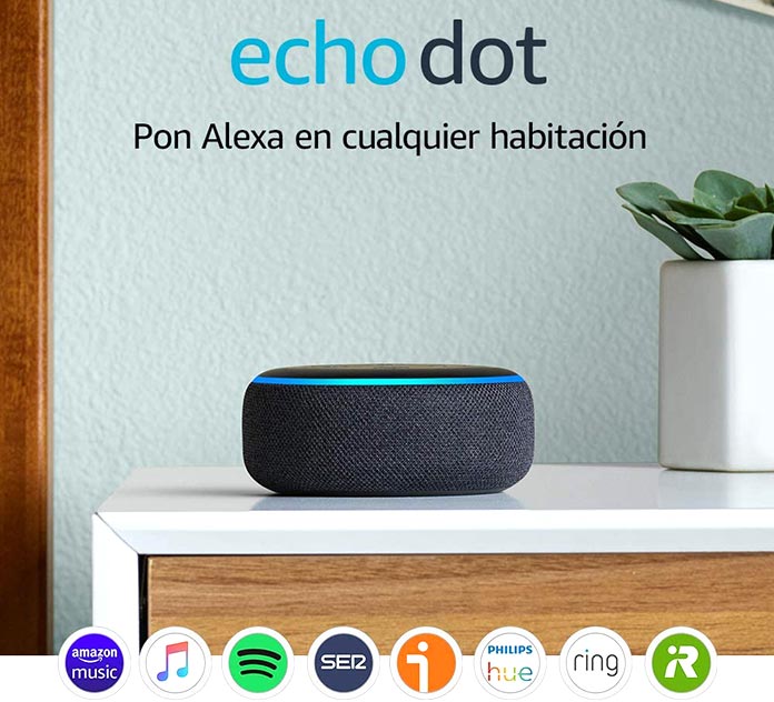 Mayores descuentos Amazon - Eco Dot 3ª Generación