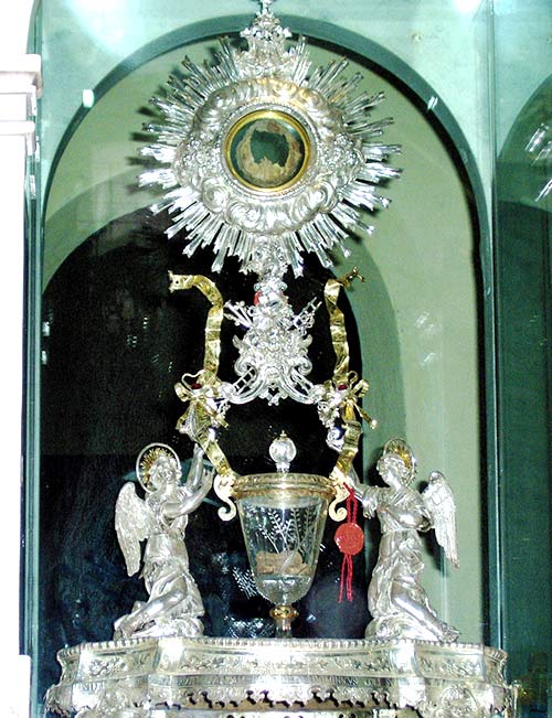 Reliquias del milagro de Lanciano