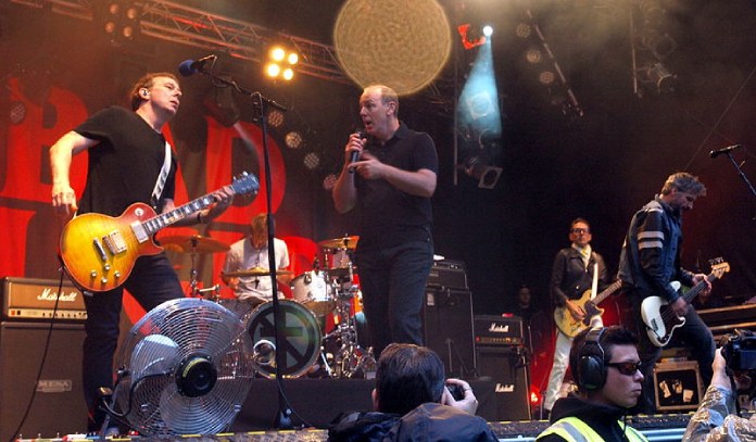 Movimiento punk. Bad Religion en concierto. Festival Provinssirock en Finlandia, 2013.