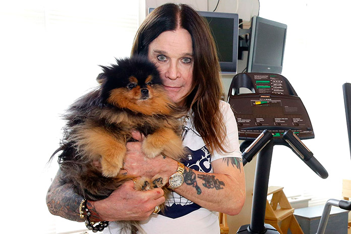 Ozzy Osburne con su perro