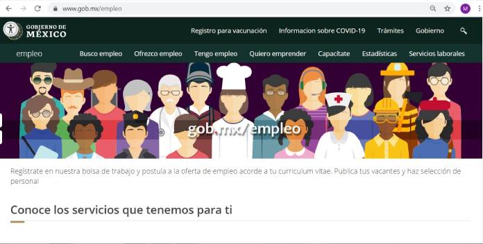 Páginas de empleo en México - Gob