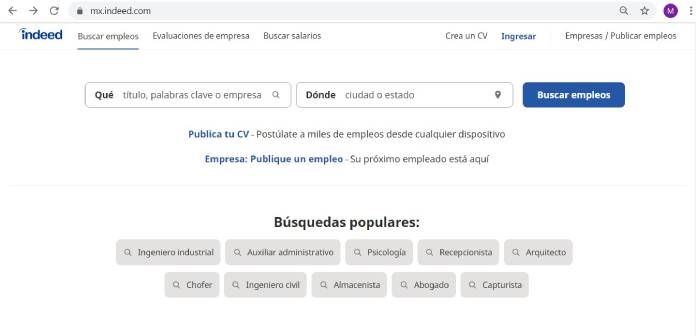 Páginas de empleo en México - Indeed
