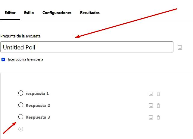 Páginas para hacer encuestas - Preguntas de Crowdsignal