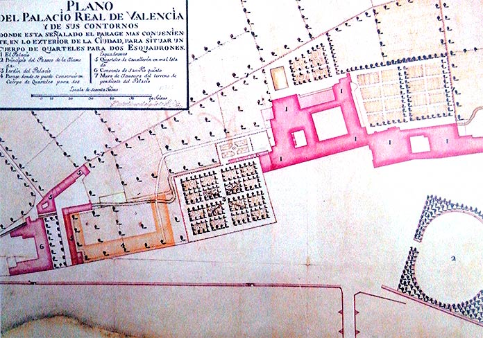Plano del Palacio del Real de Valencia