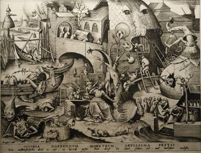 Cuadro sobre la envidia según Bruegel