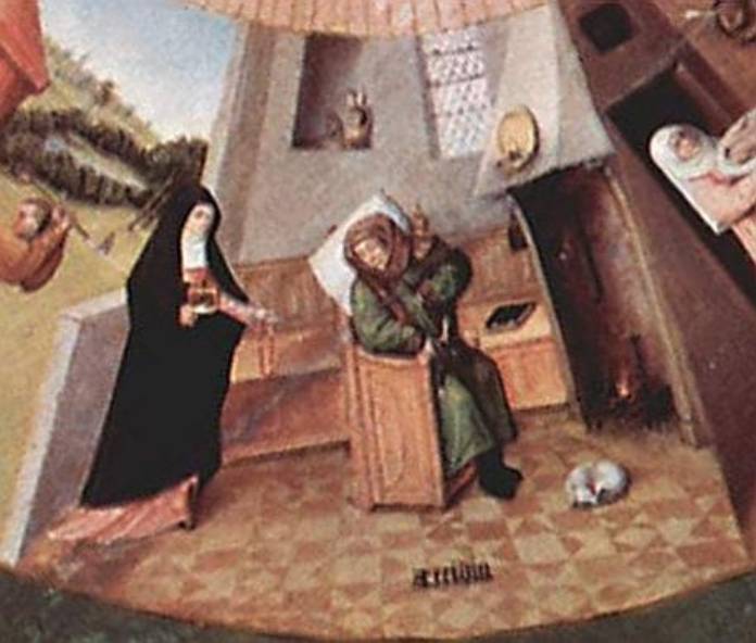 Cuadro de Hieronymus Bosch dedicado  al pecado capital de la pereza