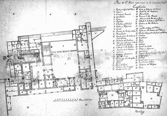 Plano del Palacio del Real de Valencia