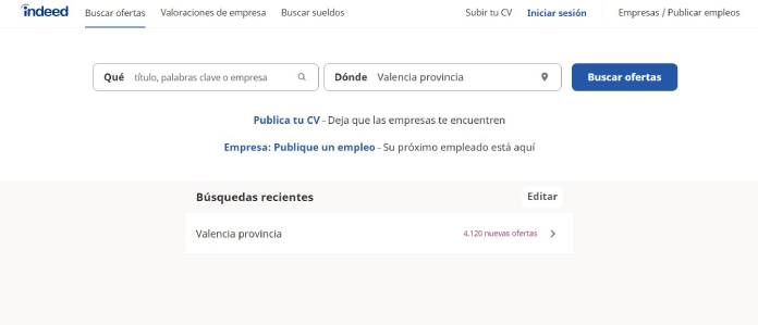 Portales de empleo en España - Indeed