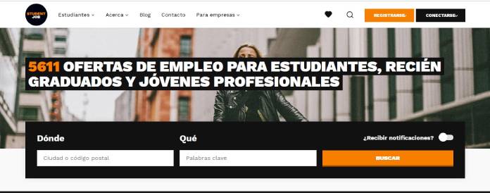 Portales de empleo en España - Studentjob