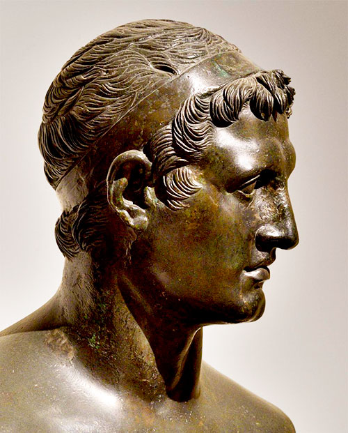 Ptolomeo II Filadelfo (Bronce. 49 BCE - 25 CE / Origen: Herculano, Villa dei Papiri)