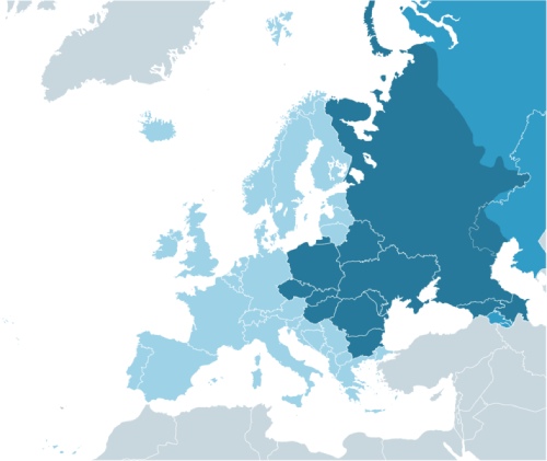 Regiones de Europa. Europa Oriental.