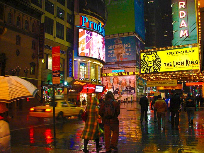 Musical El Rey León en Times Square