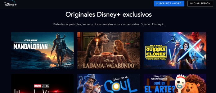 Servicios streaming:Disney Plus