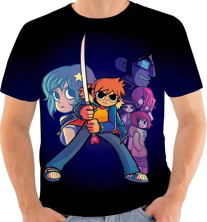 Camiseta con los personales principales de Scott Pilgrim