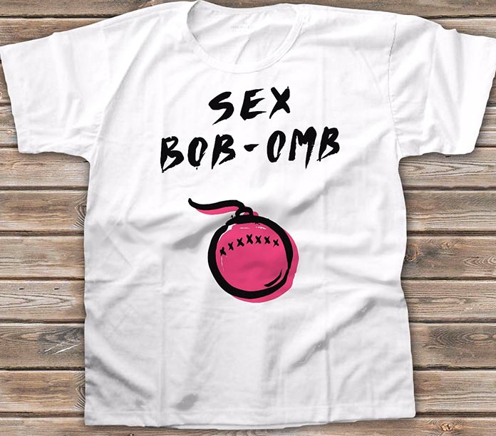 Scott Pilgrim Camiseta Sex Bob-omb