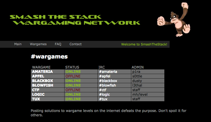 Smash the Stack Wargaming Network