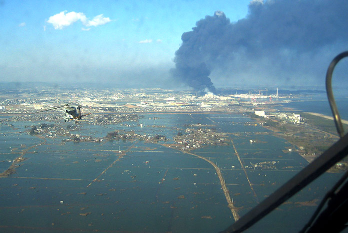 Puerto de Sendai tras el terremoto y tsunami de 2011