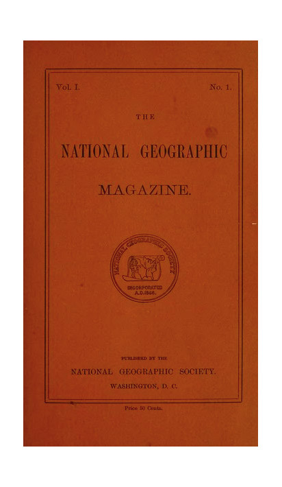 Revista National Geographic, Volumen 1, Número 1, Octubre de 1888