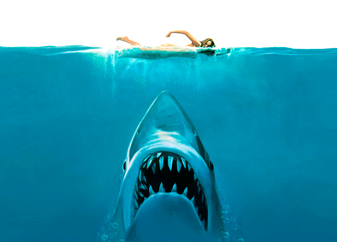 cartel de la película Tiburón