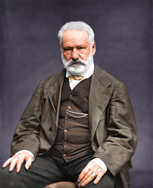 Fotografía colorizada de Victor Hugo