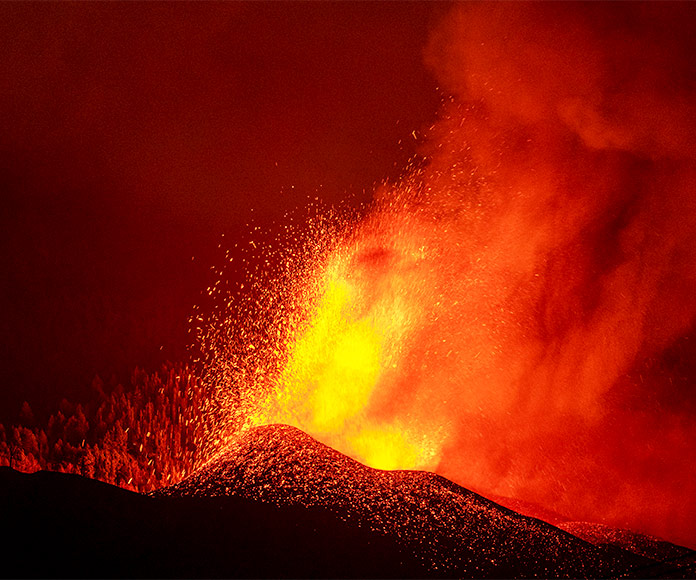 Volcanes activos: Volcán de La Palma, 2021