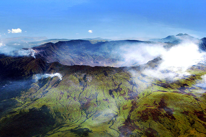 volcán Tambora en Indonesia