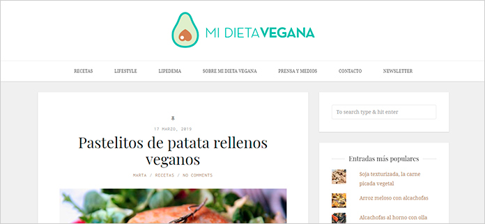 Web Mi Dieta Vegana