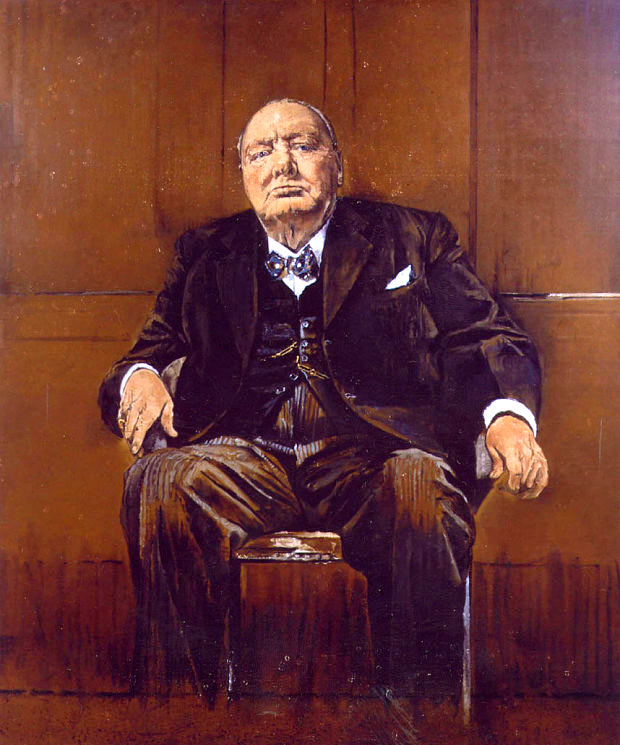 Retrato de Winston Churchill po Graham Sutherland