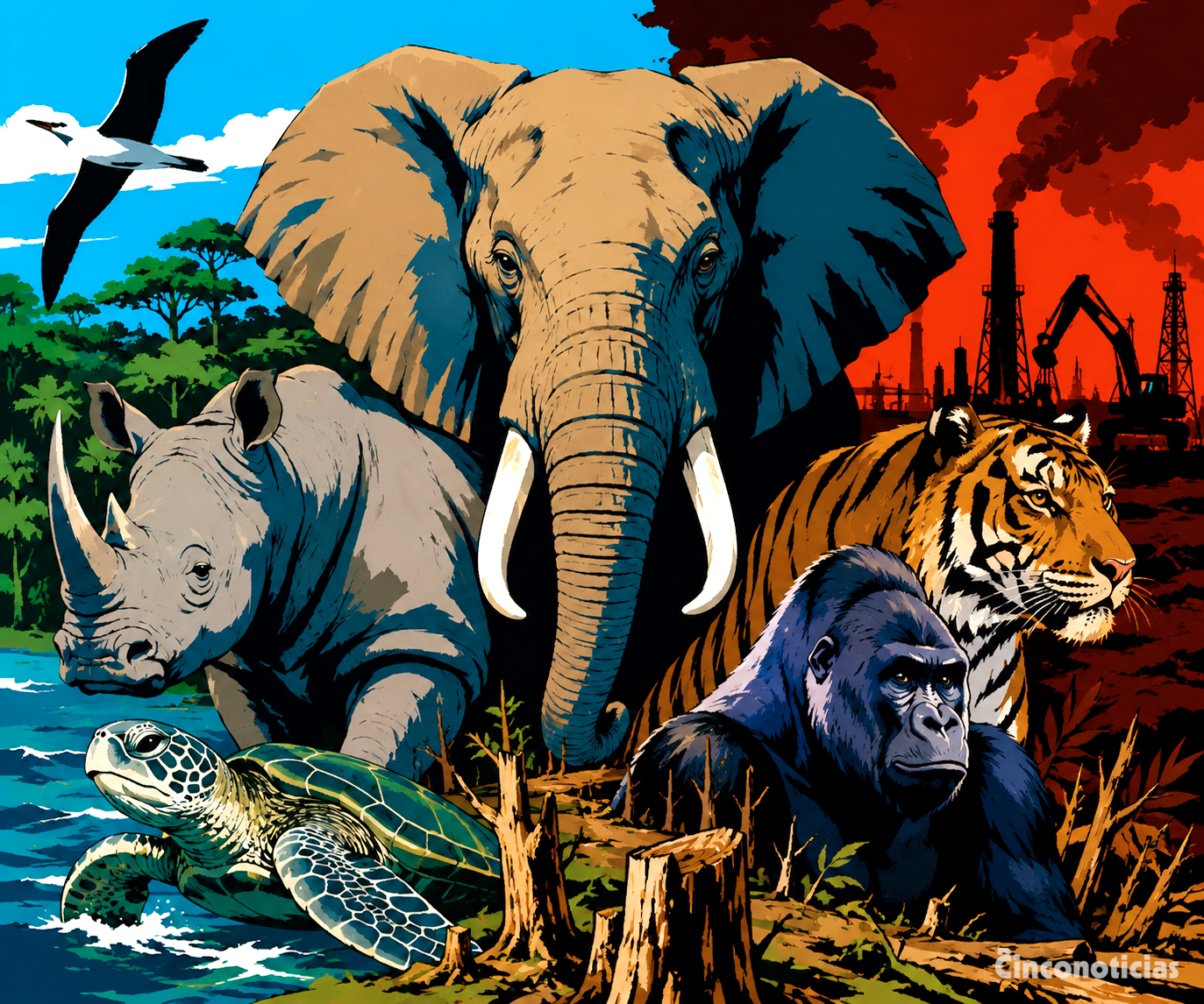 35 animales extintos y 30 especies a punto de extinguirse
