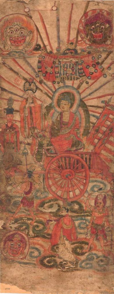 Arte budista - Buda Tejaprabhā y los cinco planetas