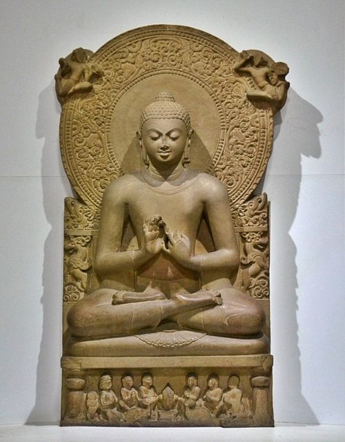 Arte budista - Escultura de Buda, Museo Sarnath