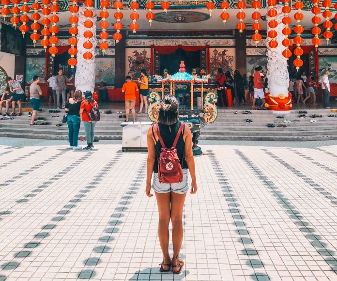 Turista en China.