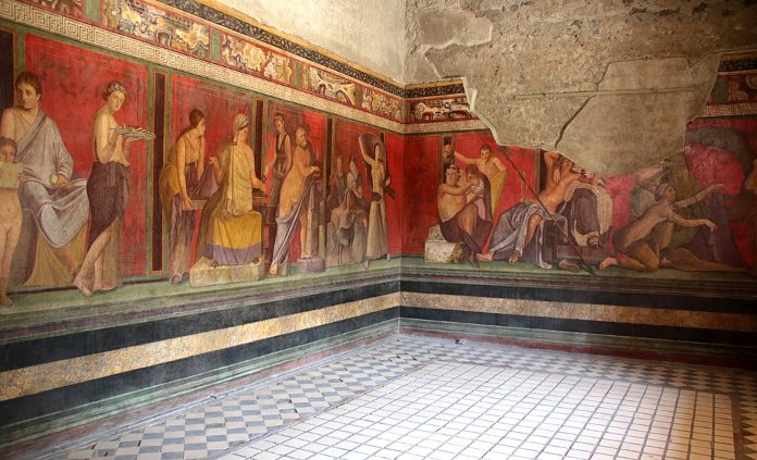 Arte de la Antigua Roma - Pintura - Frescos de la Villa de los Misterios