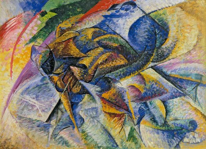 Arte futurista - Dinamismo de un ciclista, Umberto Boccioni