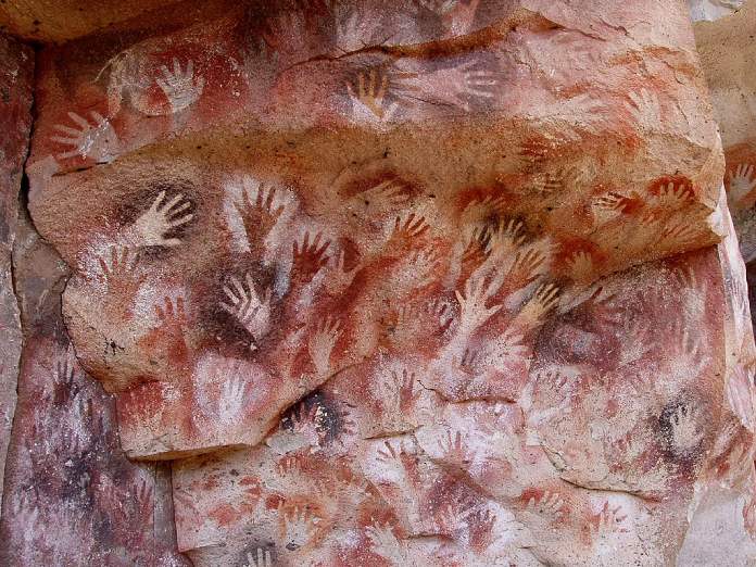 Arte rupestre - Pinturas rupestres en Cueva de las Manos, Argentina