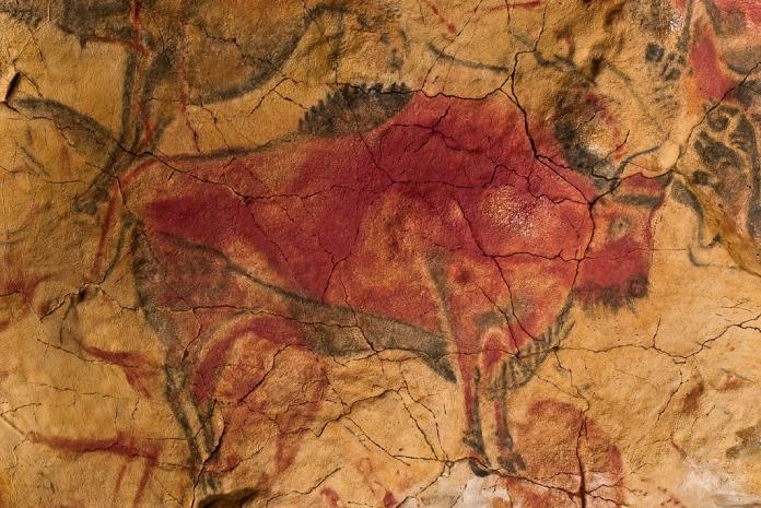 Arte rupestre - Pinturas rupestres en cueva de Altamira, España
