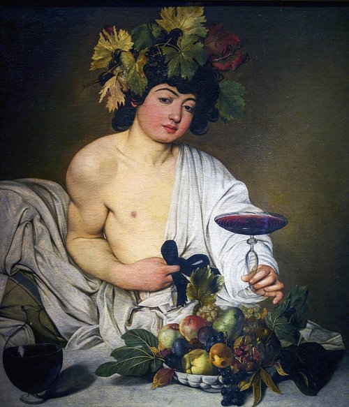 Artistas de pinturas - Caravaggio- Baco