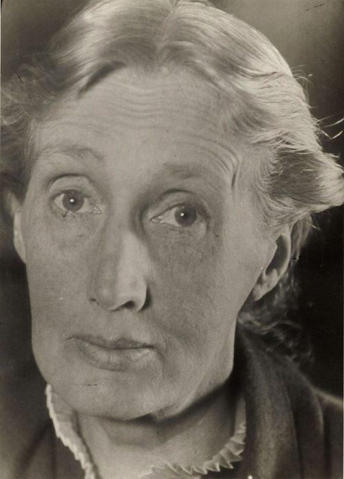 Imagen en sepia de Virginia Woolf.