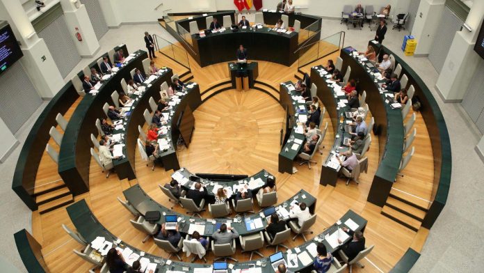 Pleno en el ayuntamiento de Madrid