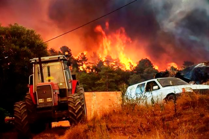 Incendio forestal en Barcelona, 1998