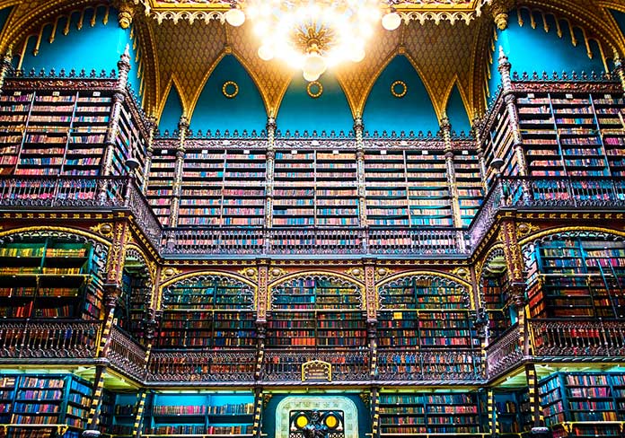 Salón de Lectura del Real Gabinete Portugués de Lectura, Río de Janeiro, Brasil