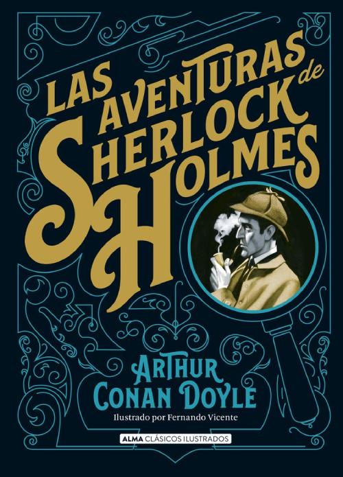 Portada del libro Las aventuras de Sherlock Holmes.