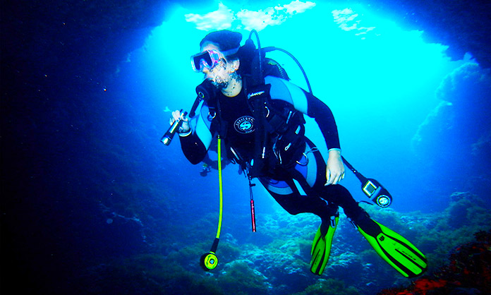 Práctica del buceo en Mallorca