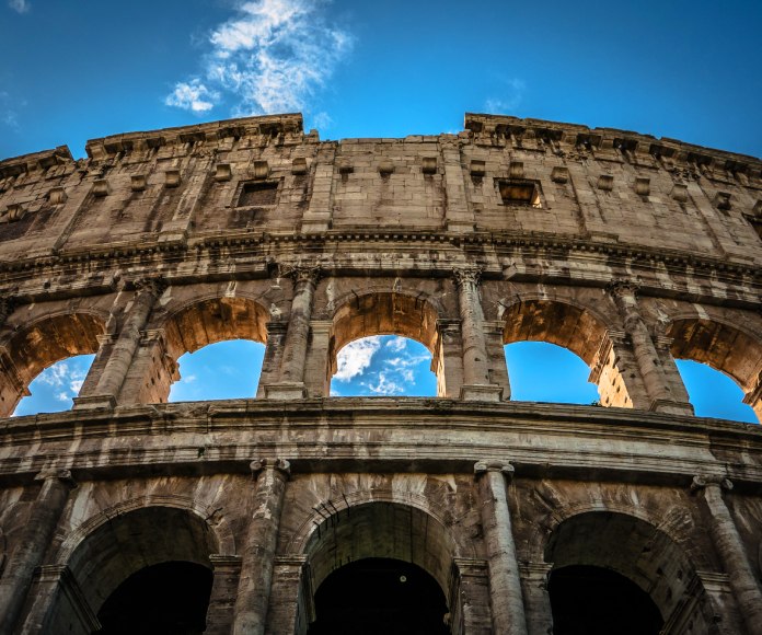 Vista del Coliseo de Roma.