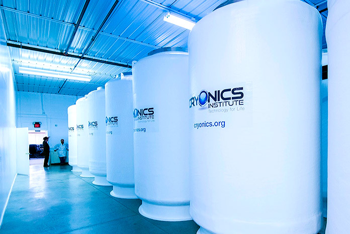 Cámaras de crionización del Cryonics Institute 