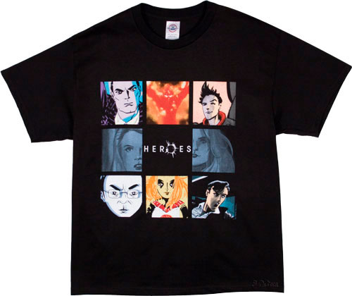 Camiseta estilo Anime de la serie Héroes