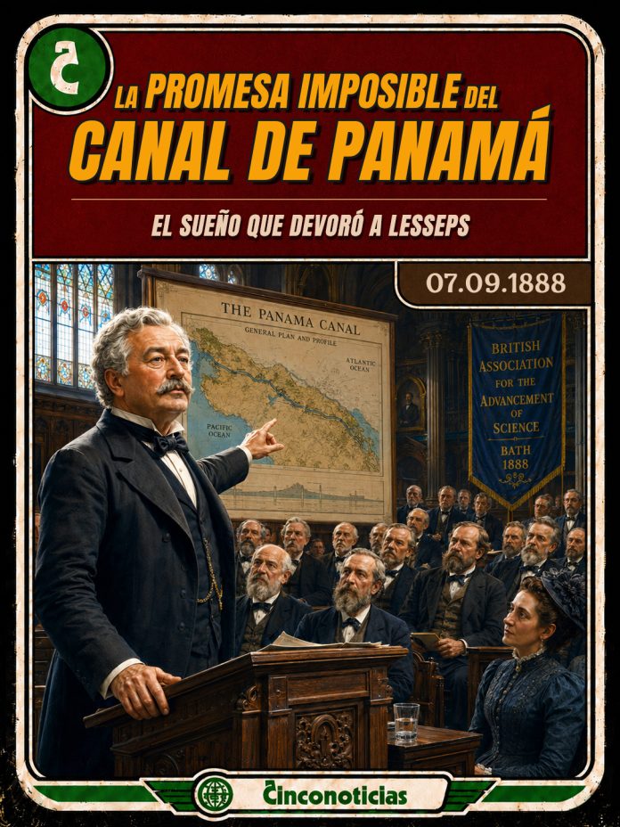 Tarjeta coleccionable Cinco Noticias "La promesa imposible del Canal de Panamá"