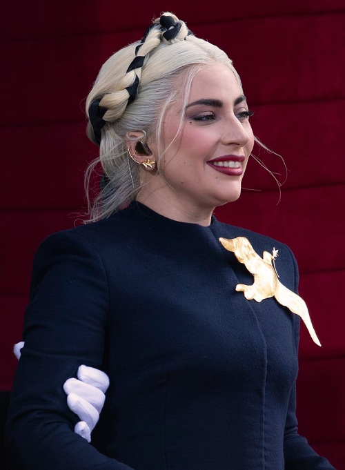 Gaga durante su presentación en la ceremonia de inauguración presidencial de Joe Biden en 2021.