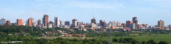 Asunción, Paraguay, vista desde La Costa